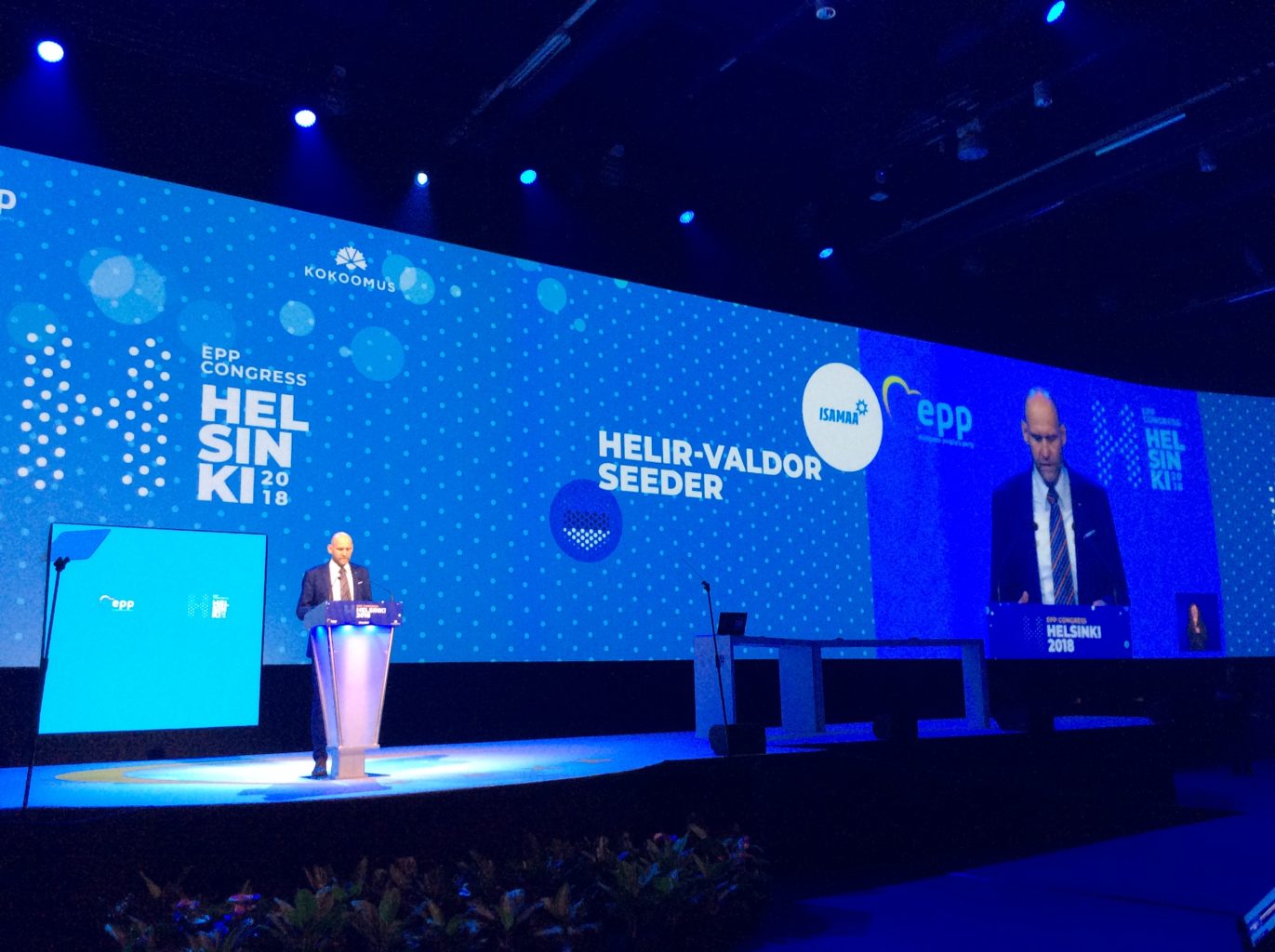 Helir-Valdor Seeder osaleb Horvaatias toimuval Euroopa Rahvapartei Kongressil