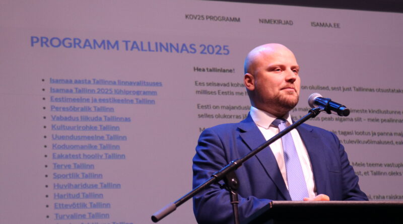 Isamaa avalikustas Tallinna täispika valimisprogrammi